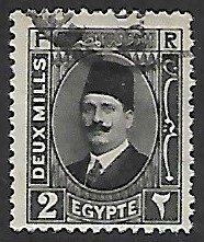 Egypt # 129 - King Fouad - used....{KlGr}