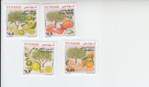 2017 Tunisia Citrus Fruits (4) (Scott NA) MNH