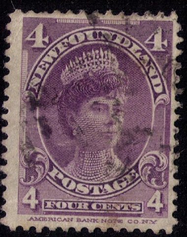 Newfoundland Sc 84 Violet Used F-VF