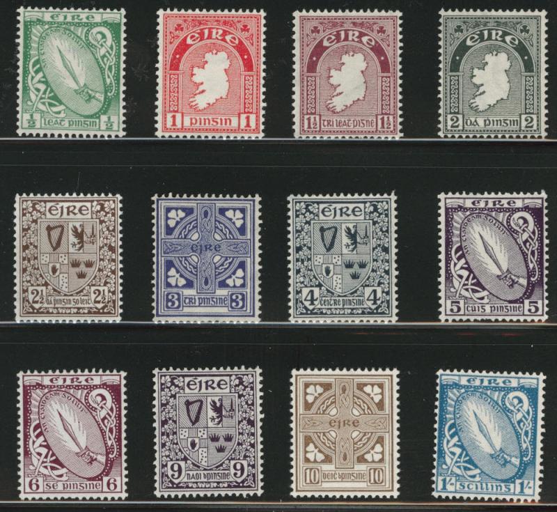 Ireland Scott 106-117 MH* complete set Hi CV $150