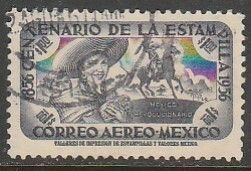 MEXICO C232, $1P Centenary of 1st postage stamps Used VF. (1092)