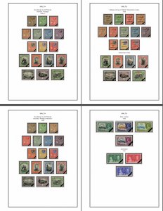 MALTA STAMP ALBUM PAGES 1860-2011 (196 PDF color illustrated pages)