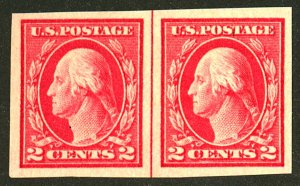U.S. #482 MINT LINE PAIR OG LH