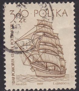 Poland 1213 Dar Pomorza, Schooling Ship 1964