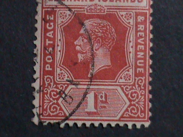 ​LEEWARD ISLANDS-1912 SC#48 KING GEORGE V-FANCY CANCEL 111 YEARS OLD VF