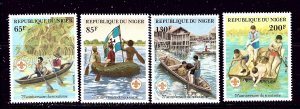 Niger 586-89 MNH 1982 Scouting Year
