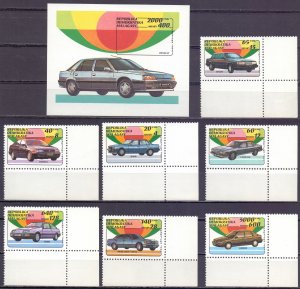 Madagascar. 1993. 1404-10, bl206. Cars. MVLH.