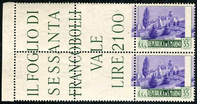 Paesaggi Lire 35 print variety of the center moved