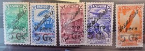 Spanish Moroccan Stamps: 1941, Edil 17-21