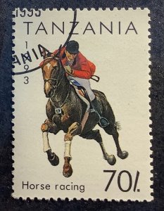 Tanzania 1993 Scott 1020 CTO - 70sh, Sport, Horse racing