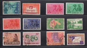 South Vietnam 127//C13 Used (12 Stamps)(See Pics for Scott Cat #s)