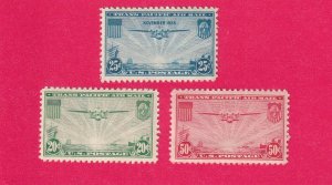 US C20, C21, C22 MNH OG SET