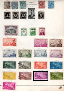 SPAIN War Tax/Official/Malaga/Air Post stamps