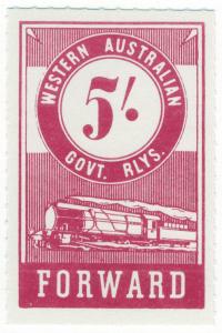 (I.B) Australia - Western Australia Railways : Parcels 5/-