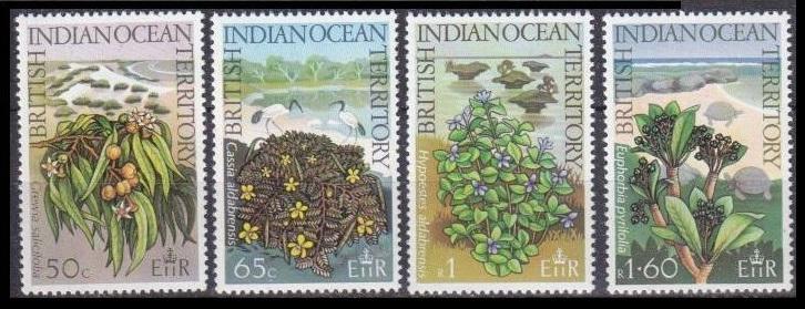 1975 British Indian Ocean Territory 78-81 Flora and fauna 5,00 €