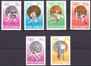 Romania 1972 MNH Stamps Scott 2381-2386 Sport Olympic Games Medals Handball