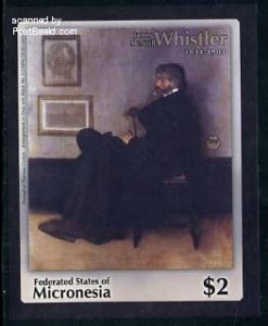 Micronesia 2003, James Whistler painting s/s, MNH