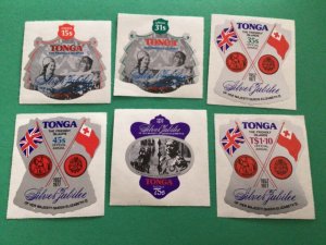 Tonga 1977 silver jubilee adhesive mint never hinged stamps A10673