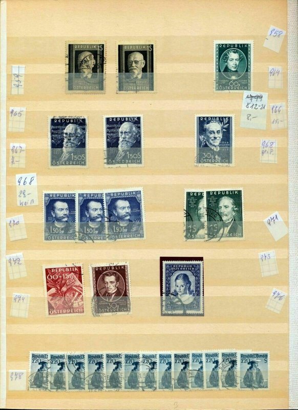 AUSTRIA Large Mid Period MNH MH Used Collection(Appx 450 Items) (Top 480)