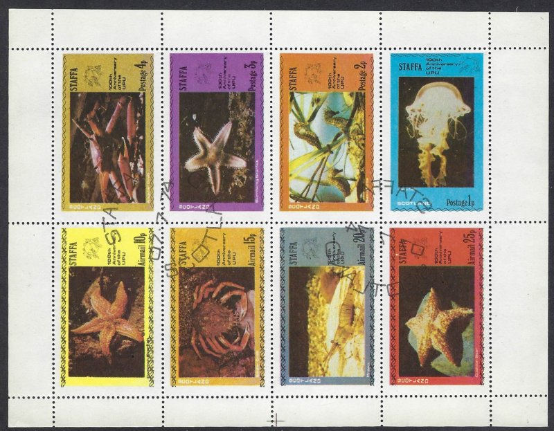 Staffa 230-37 CTO sheet of 8 BIN $4.50