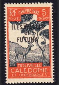 Wallis and Futuna Antelope Postage Due 5c Creme paper SG#D87