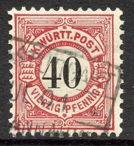 Wurttemberg # 65, Used.