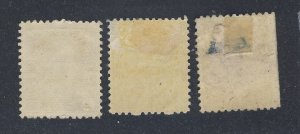 3xCanada WW1 Admiral Stamps; #112 -MNG #113 MH #116 -MHR Guide Value = $200.00