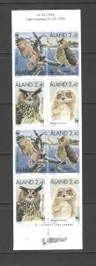 WWF-OWLS - ALAND #122-125 BOOKLET