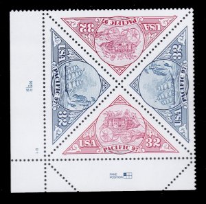 US 3130-3131, MNH Plate Block of 4 - Pacific 97