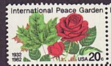 US Stamp #2014 MNH - International Peace Garden Single