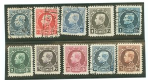 Belgium #162-171a Unused Single (Complete Set)