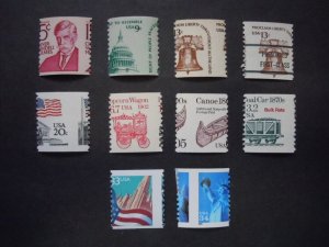 Lot of 10 EFO Misperforated Singles MNH OG VF #1b List of Catalog #'s Below