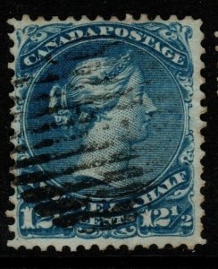 CANADA SG60 1868 12½c BRIGHT BLUE USED