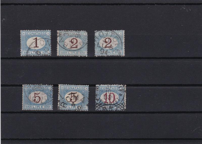 italy postage due 1870 used stamps ref r10249