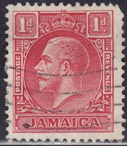 Jamaica 103a USED 1932 King George V 1d Type II