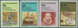 Cocos Islands 1984 SG115-118 375th Anniversary set MNH