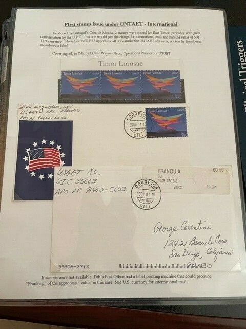 Exhibit of Modern East Timor Stamps & Covers with Military Usages & More *LOOK*