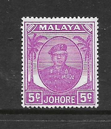 JOHORE, 134, MNH, SULTAN IBRAHIM