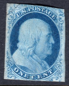 #9 Used, F-VF, Clean and attractive, very light cancel (CV $100 - ID25462) - ...