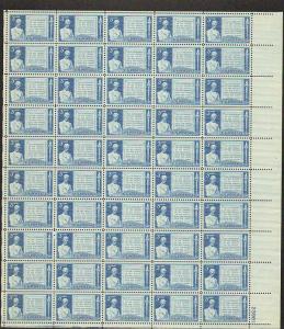 US #978 Mint Sheet Gettysburg Address president