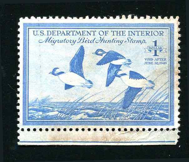 #RW15 Buffleheads 1948 US Federal Duck Stamp Mint No Gum