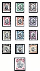 Grenada 151-63 MNH 1951 Definitive Set