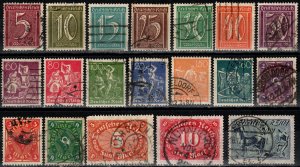 Germany #137-155  F-VF Used CV $62.95   (S10886)