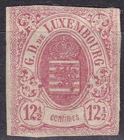 Luxembourg #8  Unused  CV $275.00  (Z6176)