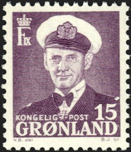 Greenland #31  MNH - King Frederik IX (1960)