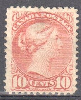 Canada #40 Mint VF OG H Small Queen $1700.00