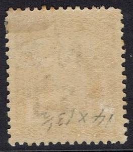 NEW ZEALAND 1909 KEVII 5D PERF 14 X 13.5 