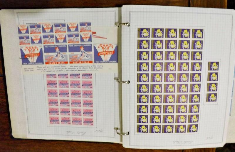 1940 - 1990s ALBUM  Boys Town, VFW, DAV, Sister Kenny, Easter Seal Sheets & More