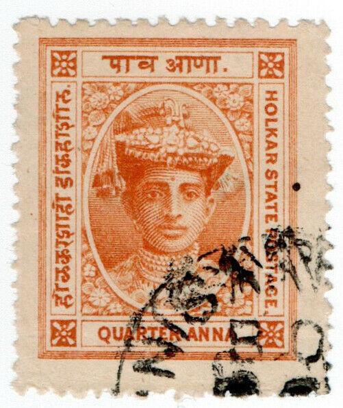 (I.B) India (Princely States) Postal : Holkar ¼a