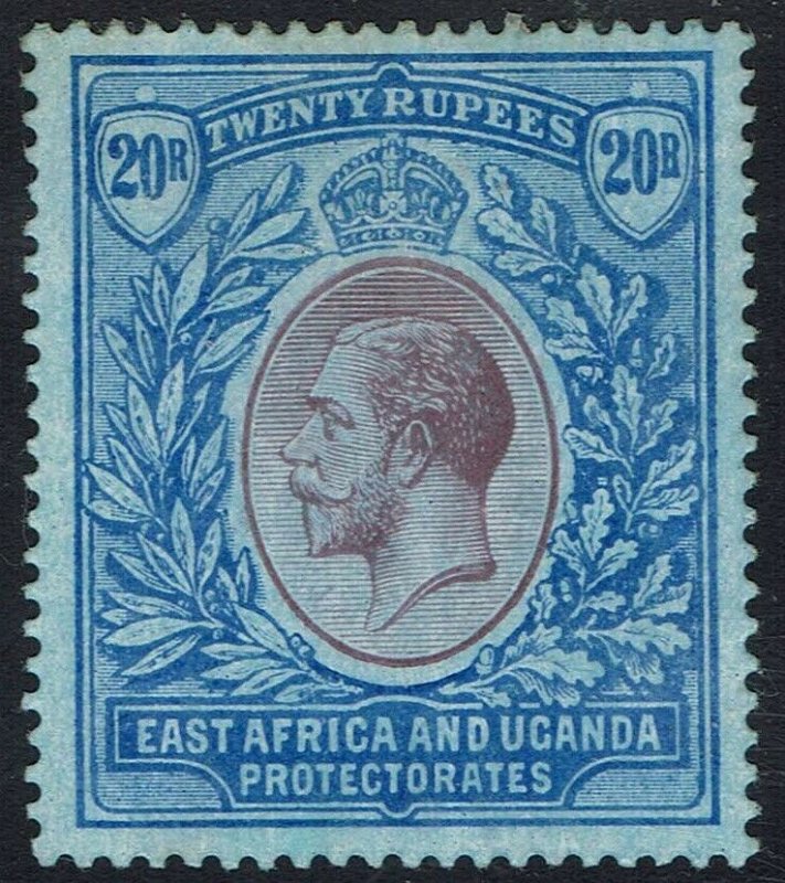 EAST AFRICA AND UGANDA 1912 KGV 20R WMK MULTI CROWN CA 